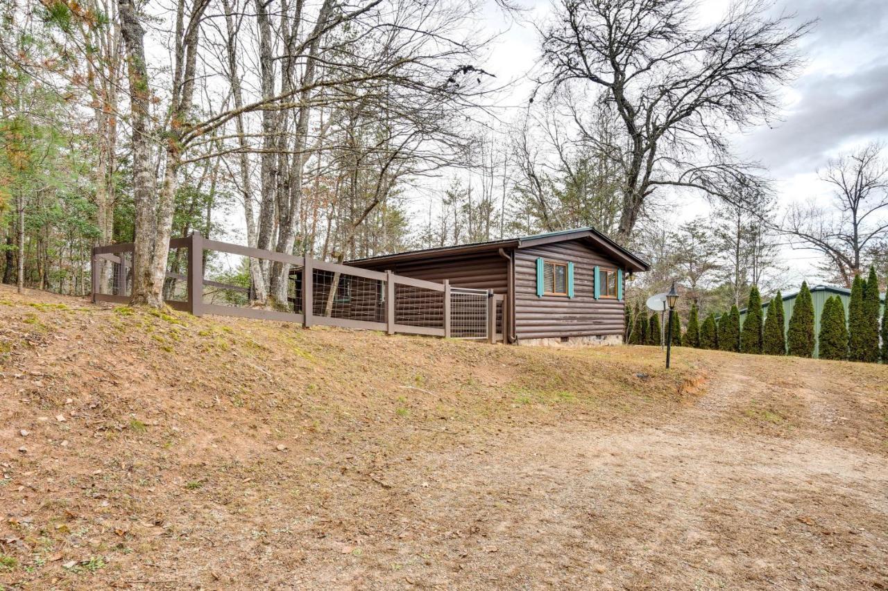 Peaceful Warne Cabin Fenced Yard And Screened Porch Brasstown Exterior photo